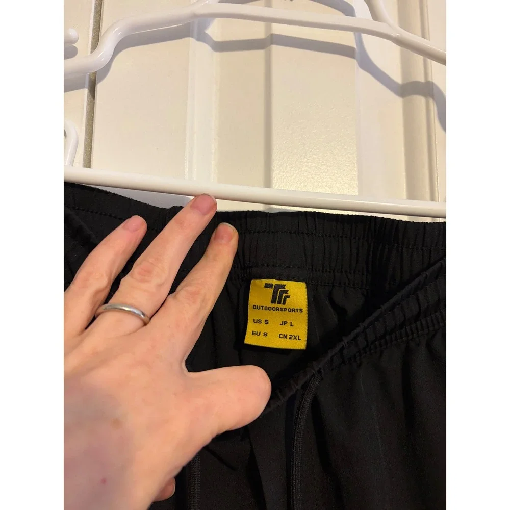 TBY Outdoor‎ Sports Performance Pants Mens Small Black Techwear Zipper Pockets